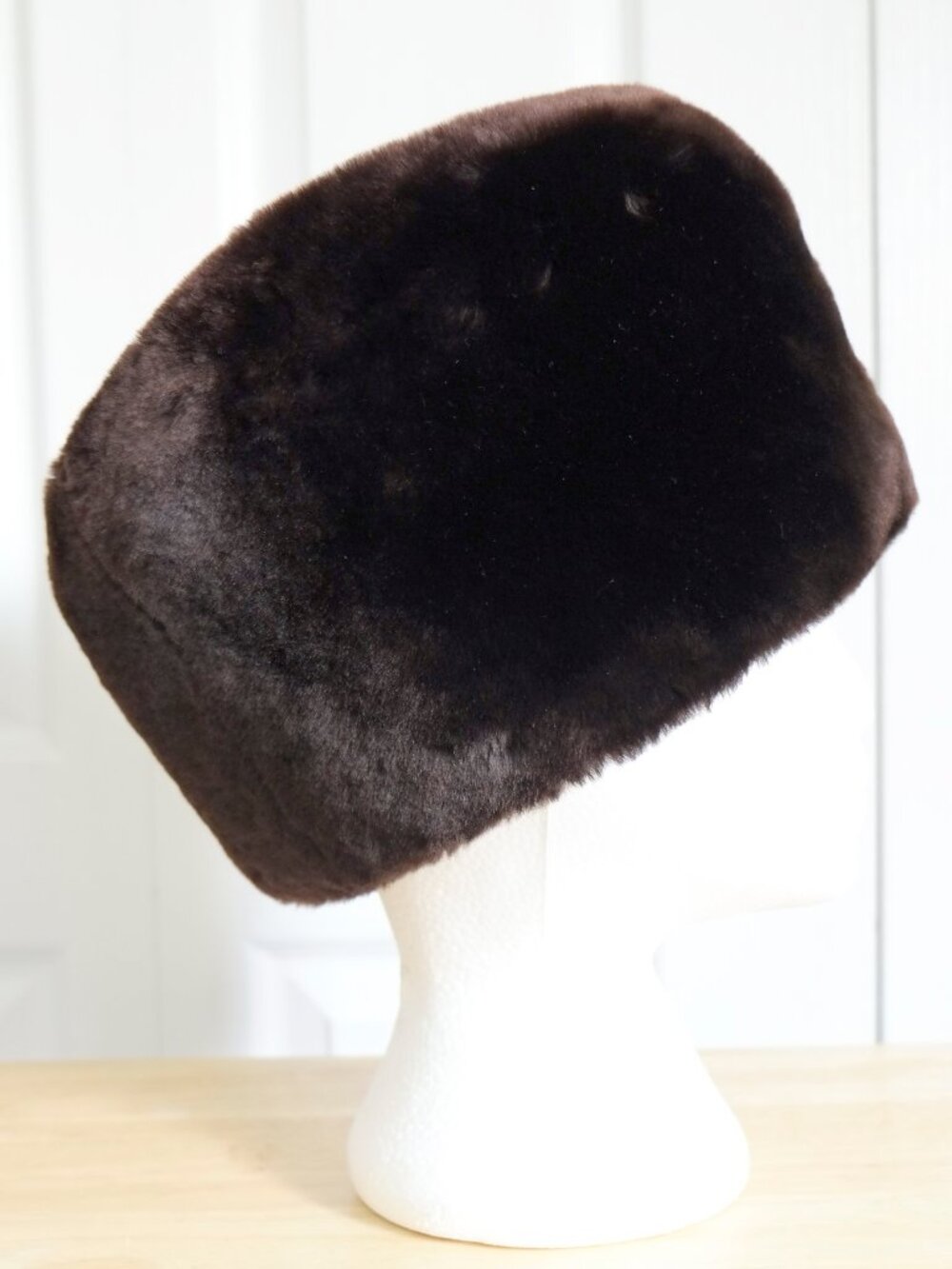Men's vintage classic sheared beaver Cossack hat Sz 24.25"